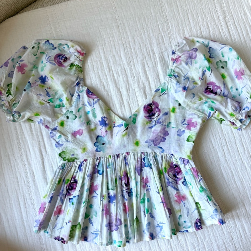 Urban Outfitters Multicolor Floral Blouse